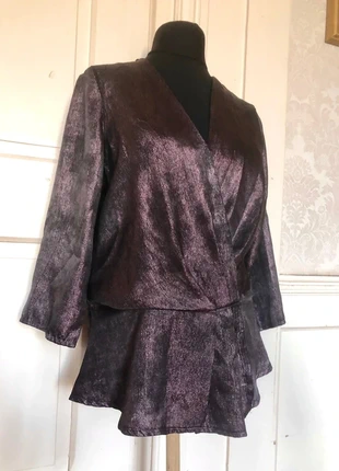 Blouse irisée violette, marke: Kiabi, zustand: Sehr gut, größe: XS / 34 / 6, 6,00 €, 7,00 € inklusive Vinted-Käuferschutz
