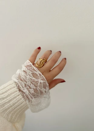 Bague dorée entrelacée ajustable, zustand: Sehr gut, größe: Größenverstellbar, 6,30 €, 7,32 € beinhaltet Vinted-Käuferschutz Pro