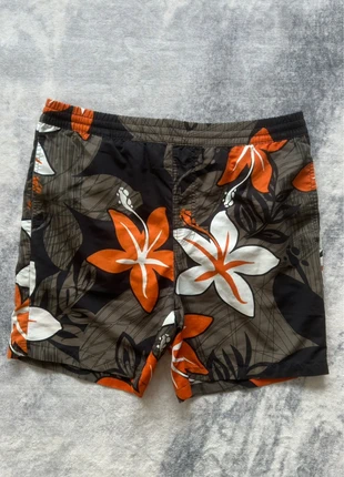 short de bain homme floral marron orange blanc taille s 44 46 filet intérieur, marque: C&A, état: Très bon état, taille: S, 23,00 €, 24,85 € Protection acheteurs (Pro) incluse