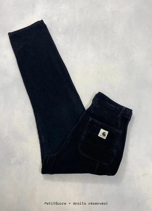 Pantalon Carhartt wip Noir bleuté W’ Pierce Pant Velours côtelés Knee Corduroy - Taille S w27 #1139, marca: Carhartt, estado: Muito bom, tamanho: S / 36 / 8, €49.00, €52.15 inclui Proteção do Comprador Pro