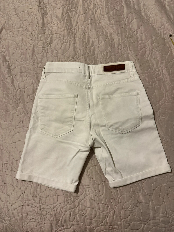 Pantaloncino bianco panna 5