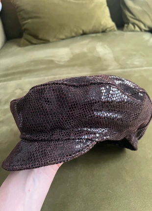 Vintage Balloonmütze / Schiffermütze / Mütze mit Schlangenmuster, marke: Sonstiges, zustand: Sehr gut, größe: S, 15,00 €, 16,45 € inklusive Vinted-Käuferschutz