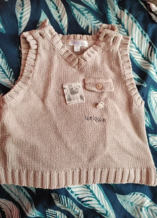 Pull sans manches, brand: Kitchoun, condition: Very good, size: 9-12 months / 74 cm, €1.00, €1.75 includes Buyer Protection