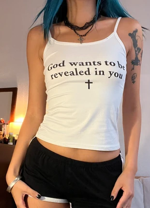 God wants to be revealed in you y2k cross too, marca: Avant Garde, estado: Novo sem etiquetas, tamanho: M / 38 / 10, €14.00, €15.40 inclui Proteção do Comprador