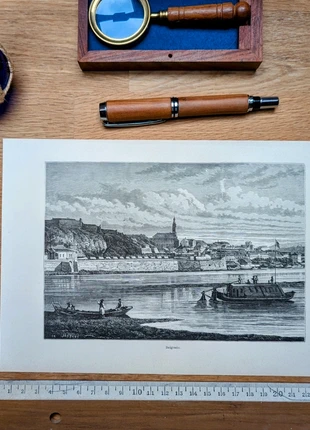 Imprimée en 1894, Belgrade, Serbie, Vintage Authentique (cadre non inclus ), brand: LesOubliées, condition: Very good, €16.90, €18.45 includes Buyer Protection Pro