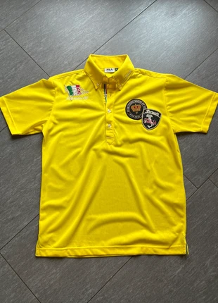Polo Fila Italia Heritage gialla maglietta a maniche corte. Sportwear golf botton-down suit t-shirt, merk: FILA, staat: Heel goed, maat: M, € 24,00, € 25,90 inclusief Kopersbescherming