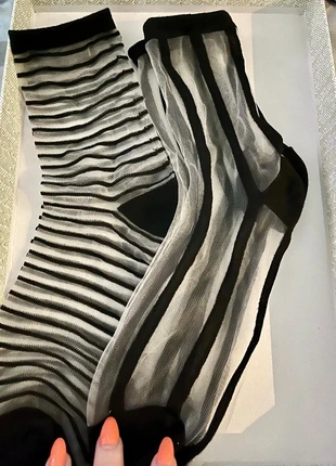 Socquettes fantaisies transparentes lot de 2, merk: Shein, staat: Nieuw met prijskaartje, maat: S | 35–38, € 5,00, € 5,95 inclusief Kopersbescherming