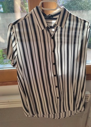 Chemise rayé noir et blanc, marke: ZAYNE, zustand: Neu, größe: XS, 7,00 €, 8,05 € inklusive Vinted-Käuferschutz