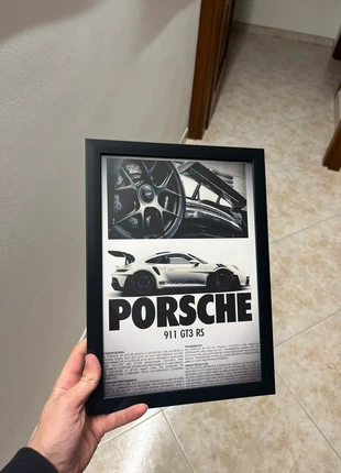 Poster Porsche 911 Gt3 Rs con cornice, marke: Porsche, zustand: Neu, mit Etikett, 16,00 €, 17,50 € inklusive Vinted-Käuferschutz