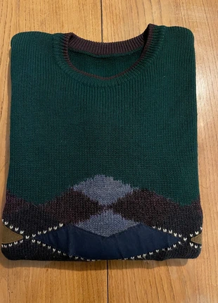 Pull homme vert et noir – Taille L – Motifs stylés, marca: Vintage Dressing, estado: Muy bueno, tamaño: L, 15,00 €, 16,45 € Protección al comprador incluida