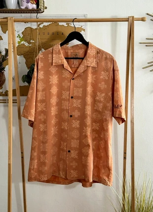Chemise vintage Ho Aloha corail Made In Hawaii Bouton en Bois Taille 2XL, merk: Vintage Dressing, staat: Veelgebruikt, maat: XXL, € 9,90, € 11,10 inclusief Kopersbescherming Pro