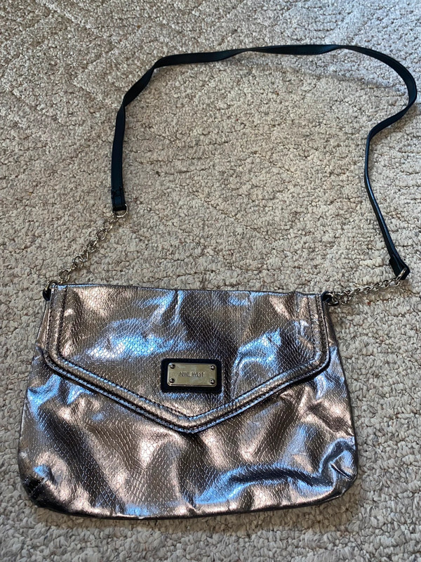 Glam Nine West Snakeskin Handbag Purse 3