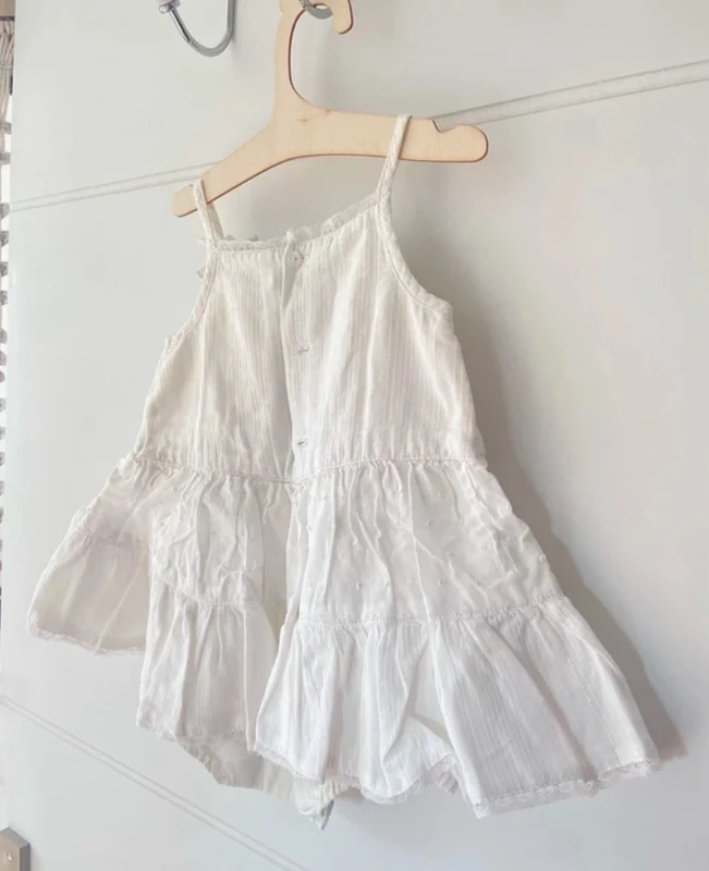 Robe bretelle à volant blanche - photo numéro 3