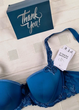 Simone Pérèle soutien gorge bleu 80E dentelle armatures, marca: Simone Pérèle, estado: Nuevo con etiquetas, tamaño: 80E, 39,90 €, 42,60 € Protección al comprador Pro incluida