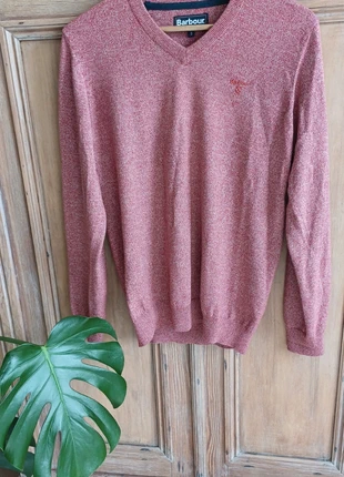 Pull barbour rouge framboise chiné, brand: Barbour, condizioni: Ottime, taglia: S / IT 40 / EU 36, €22.00, €23.80 include la Protezione acquisti