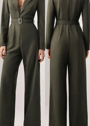 Combinaison élégante kaki jambes larges, marque: Shein, état: Neuf sans étiquette, taille: S / 36 / 8, 15,00 €, 16,45 € Protection acheteurs incluse