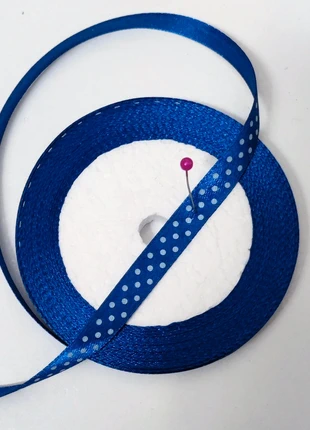 Rouleau ruban satin pois bleu 10mm, marke: Inconnu, zustand: Neu, größe: Einheitsgröße, 4,00 €, 4,90 € inklusive Vinted-Käuferschutz