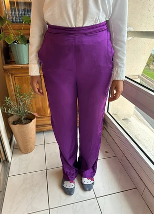 Pantalon satiné Zara, marque: Zara, état: Très bon état, taille: S / 36 / 8, 5,00 €, 5,95 € Protection acheteurs incluse