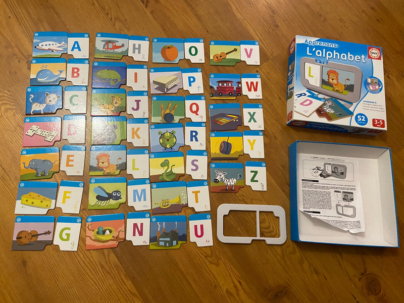 EDUCA,APPRENONS L ALPHABET,JEUX ÉDUCATIFS,PUZZLE,ENFANT-3-4-5 ANS,BLISTER,NEUF