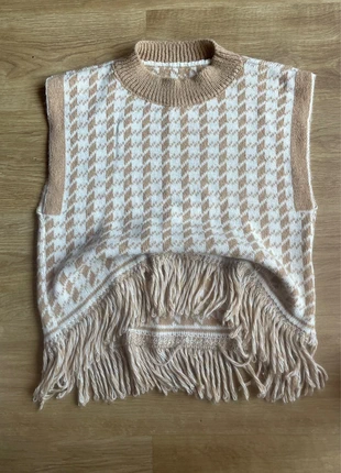 Fringed Knit Poncho Cozy Cottagecore Meets Autumn Elegance, marca: Local, estado: Muito bom, tamanho: Tamanho único, €13.60, €14.98 inclui Proteção do Comprador