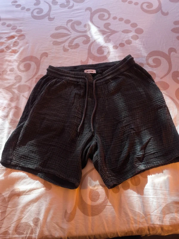 Short en gaz de coton