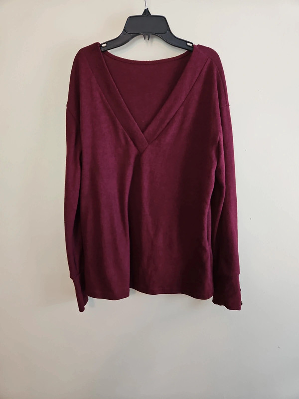 Women's Vneck Sweater 1