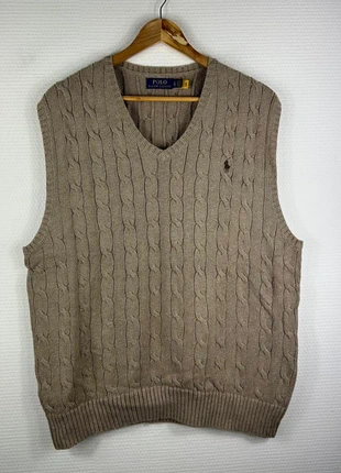 Pull Ralph Lauren Torsadé Col V Beige, brand: Ralph Lauren, condition: Very good, size: XL, €49.00, €52.15 includes Buyer Protection Pro