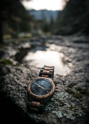 orologio uomo elegante in legno, marque: Wooden, état: Neuf sans étiquette, taille: 43–46 mm, 11,90 €, 13,20 € Protection acheteurs incluse