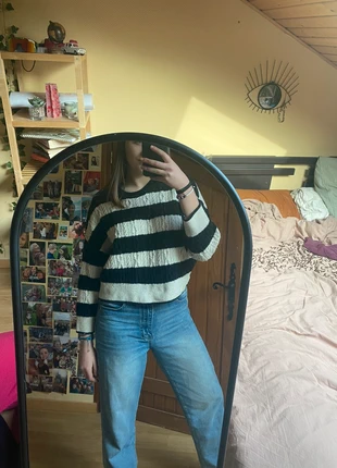 Zwart witte trui, brand: Pimkie, condition: Very good, size: M / 38 / 10, €4.00, €4.90 includes Buyer Protection