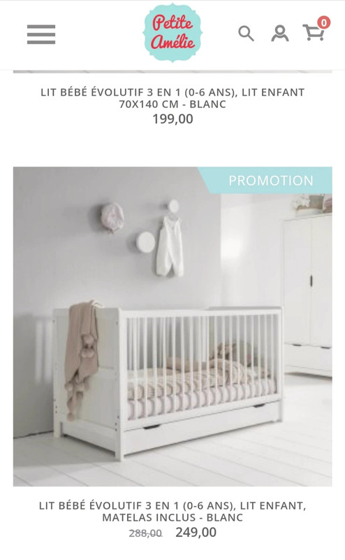Trouvez tout le linge de lit pour la chambre d'enfant ✔️ Petite Amélie