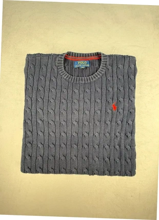 ralph lauren pull torsadé bleu marine col rond logo rouge femme coton taille S “693”, brand: Ralph Lauren, condition: Very good, size: S / 36 / 8, €36.00, €38.50 includes Buyer Protection Pro