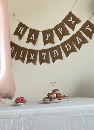 Happy Birthday Girlande Boho/Jute, brand: Baby, condizioni: Ottime, €2.00, €2.80 include la Protezione acquisti