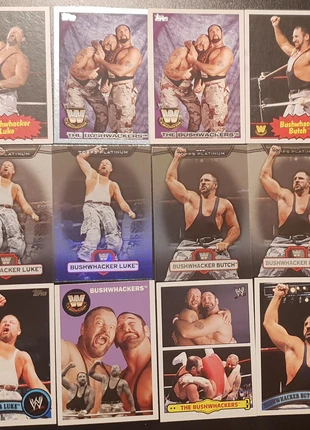 Carte catch - Lot de 12 cartes des Bushwhackers (Luke & Butch), marque: WWE, état: Très bon état, taille: Taille unique, 8,00 €, 9,10 € Protection acheteurs incluse