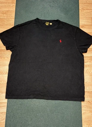 Polo Ralph Lauren Black Cotton T Shirt Men XL Classic Fit Red Logo Vintage Style, marke: Ralph Lauren, zustand: Sehr gut, größe: XL, 13,49 €, 14,86 € inklusive Vinted-Käuferschutz