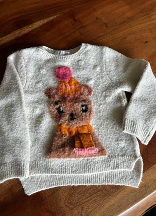 Joli pull chaud nounours bonnet, brand: H&M, condition: Very good, size: 24-36 months / 92 cm, €3.00, €3.85 includes Buyer Protection
