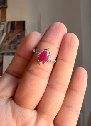 Ruby Ring, état: Neuf sans étiquette, taille: Ajustable, 6,50 €, 7,53 € Protection acheteurs (Pro) incluse