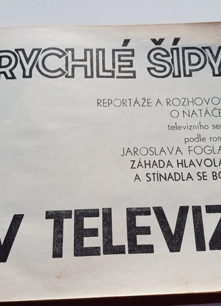 Obrázek k inzerátu: Rychlé šípy v televizi