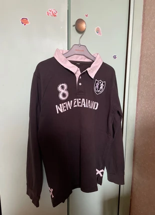 Polo Rugby All Black, marca: newzeland, estado: Bueno, tamaño: 12 años / 152 cm, 2,00 €, 2,80 € Protección al comprador incluida