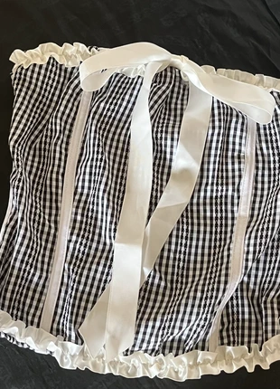 Corset vichy noir & blanc, marque: Inconnu, état: Très bon état, taille: M / 38 / 10, 5,00 €, 5,95 € Protection acheteurs incluse