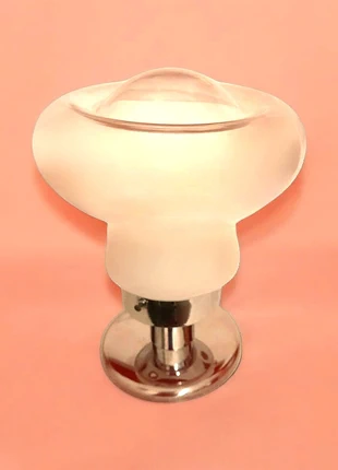 Exclusieve Mazzega Murano UFO Tafellamp – Space Age Italian Design (1960s-1970s), marque: mazzega, état: Neuf avec étiquette, 80,00 €, 84,70 € Protection acheteurs incluse