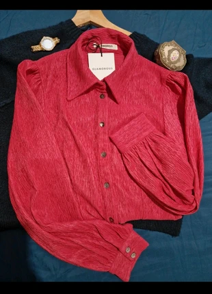 Blouse fuchsia Glamorous romantique - élégance et bohème, marque: Vintage Dressing, état: Neuf avec étiquette, taille: S / 36 / 8, 22,00 €, 23,80 € Protection acheteurs incluse