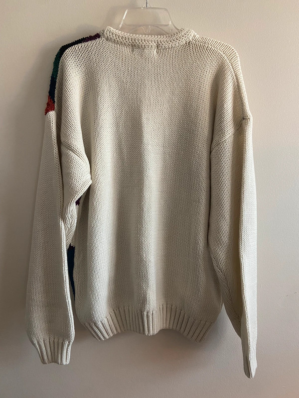 Vintage geometric pattern sweater size XL 2