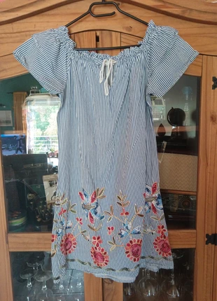 Robe rayée, marque: Fashion, état: Très bon état, taille: L / 40 / 12, 3,00 €, 3,85 € Protection acheteurs incluse