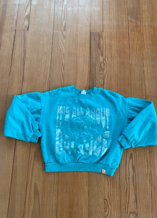 Pull court bleu turquoise "it's all about balance" CKS 12 ans/152 cms fille tbe, marca: cks, estado: Muy bueno, tamaño: 12 años / 152 cm, 1,00 €, 1,75 € Protección al comprador incluida