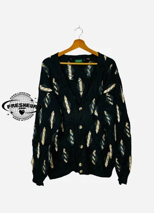 Pull Cardigan Vintage hiver de Noël en coton et soie chaud Gilet Noir - L (A422), marca: Vintage Dressing, estado: Muy bueno, tamaño: L, 18,00 €, 19,60 € Protección al comprador Pro incluida