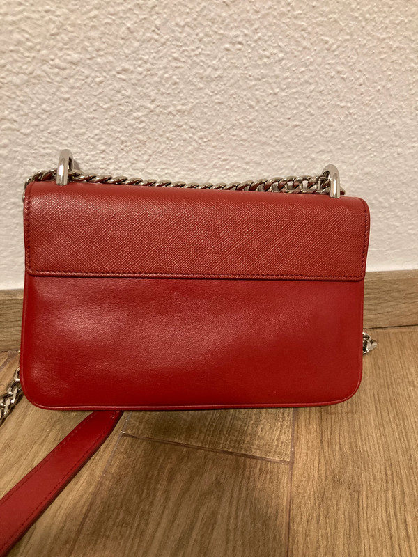 Bolso Prada rojo Pattina Fuoco Saffiano - Vinted