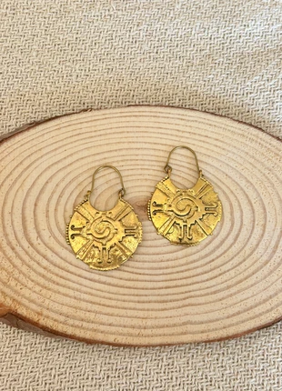 Brass earrings, marque: India, état: Neuf sans étiquette, 15,00 €, 16,45 € Protection acheteurs incluse