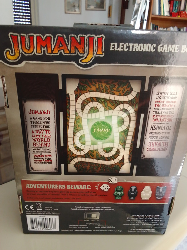 Versione in miniatura del tabellone di gioco Jumanji 2