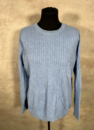 Pull Maille Torsadée Cable Knit Vintage Kim Rogers bleu clair cotele taille L, brand: Vintage Dressing, condizioni: Ottime, taglia: L / IT 44 / EU 40, €5.00, €5.95 include la Protezione acquisti Pro
