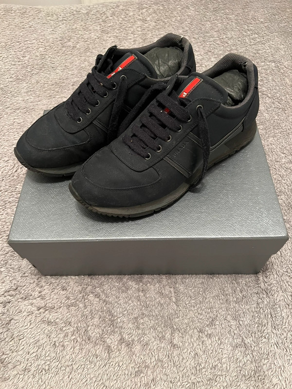 Mens Navy Prada Runners